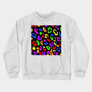 Leopard Print Rainbow Crewneck Sweatshirt